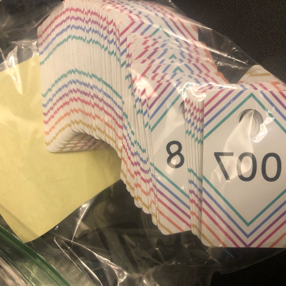 Number tags